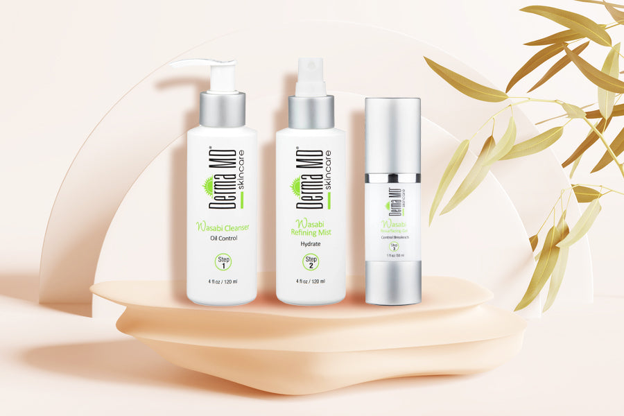Acne Treatment Wasabi 3 Step AntiAcne System Derma MD