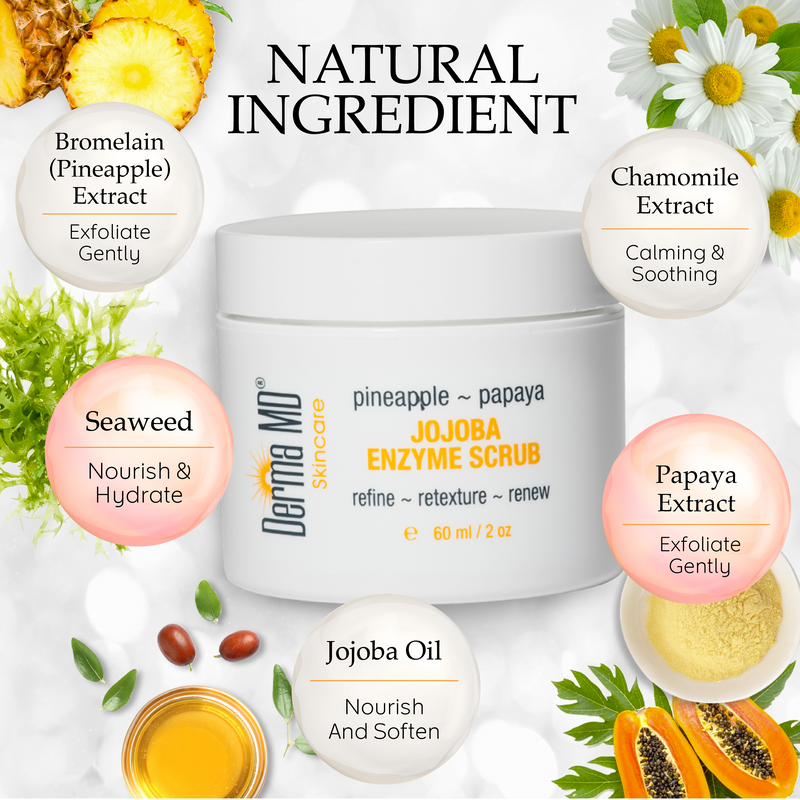 Pineapple Papaya Jojoba Enzyme Face Scrub