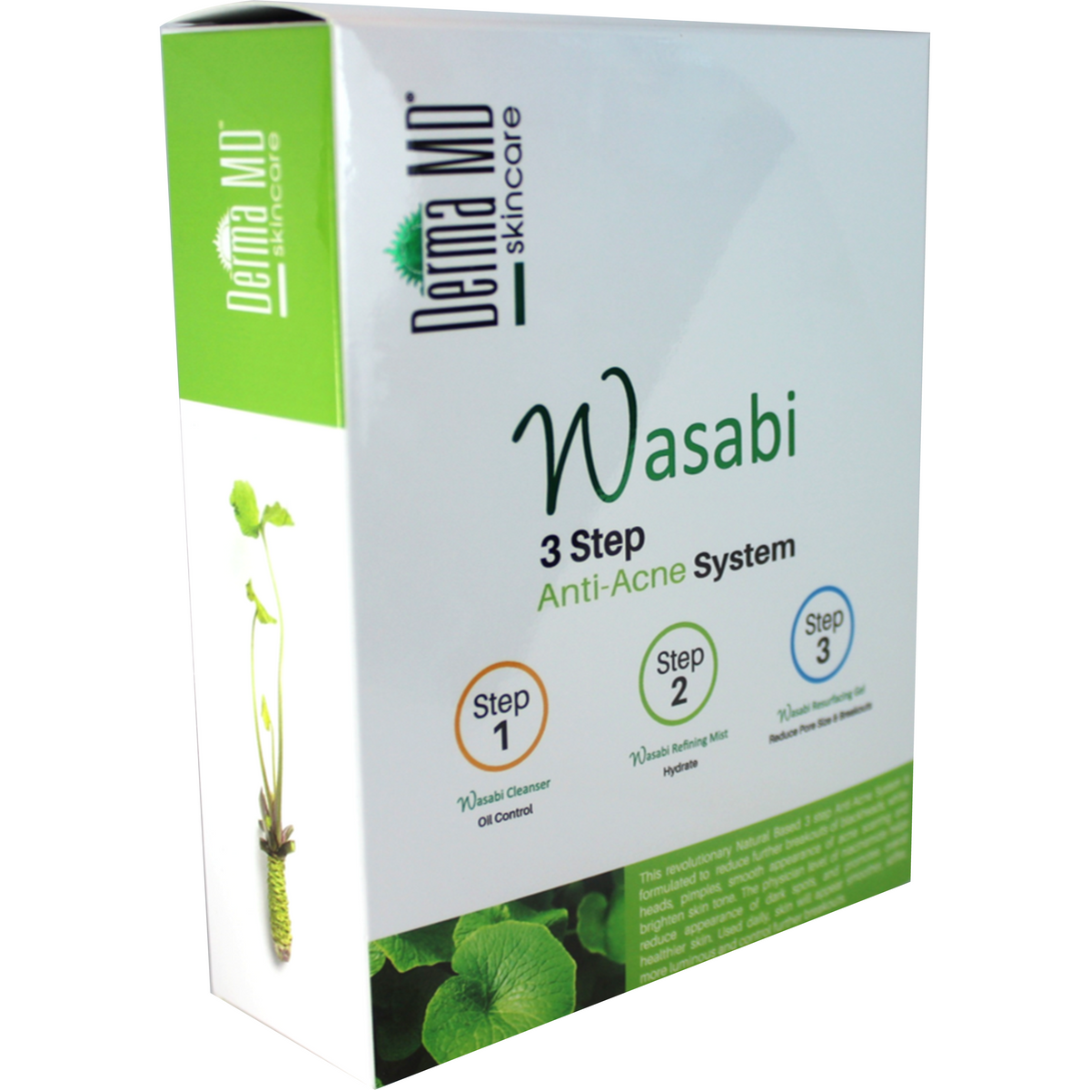Acne Treatment Wasabi 3 Step AntiAcne System Derma MD