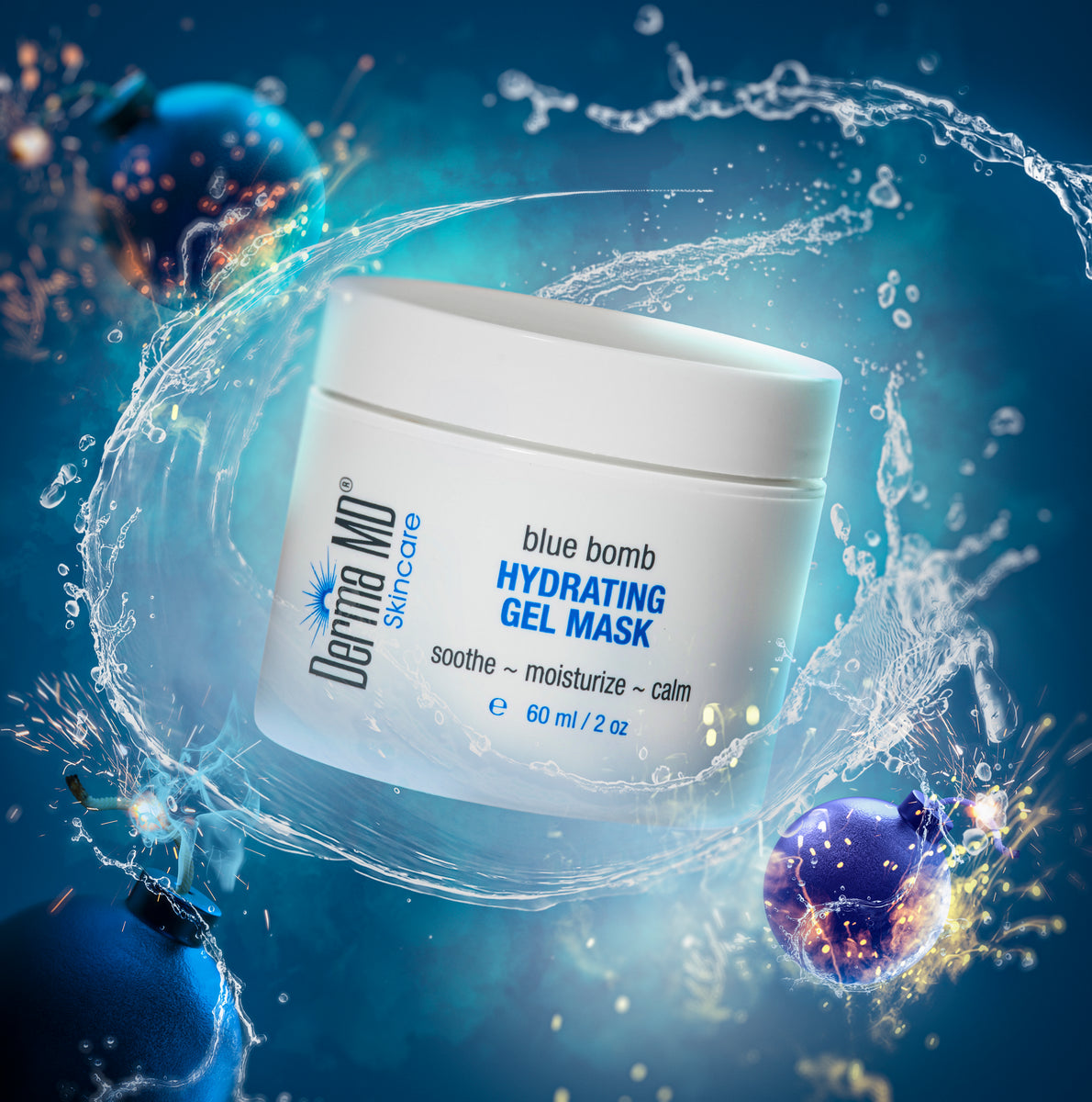 Skincare Masks Blue Bomb Gel Mask Derma MD